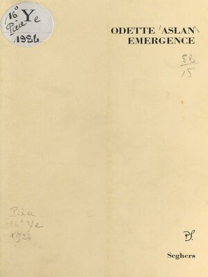 cover image of Émergence